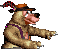 Benny's sprite from the game Donkey Kong Country 3: Dixie Kong's Double Trouble! for SFC/SNES.