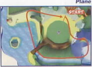 Map of Taj's plane challenge course