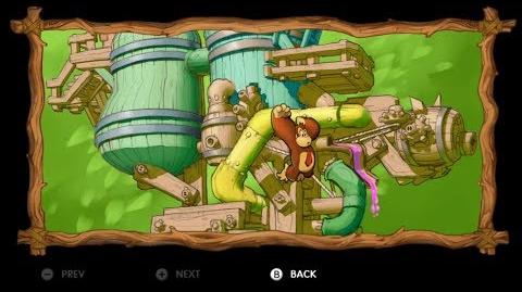Donkey Kong Country Tropical Freeze - Level 5-1 Harvest Hazards All Puzzle Pieces KONG Letters