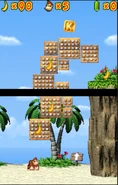 Donkey Kong at the beginning of the stage.