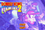 European title screen of Donkey Kong Country 2 for GBA.