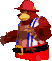 Barter's sprite from the game Donkey Kong Country 3 for GBA.