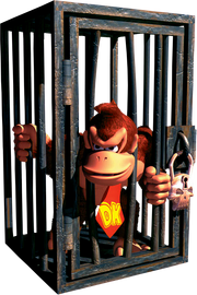 DK in cage (DKC2)