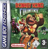 European boxart of Donkey Kong Country for GBA.