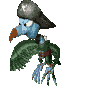 Kreepy Krow's animated sprite Krow from the game Donkey Kong Country 2.