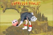 Expresso Bonus! screen as seen in the game Donkey Kong Country for GBA.