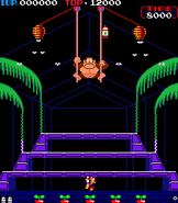 Gameplay screenshot of the arcade version