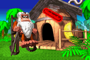 Cranky's Cabin as seen in the canceled game Diddy Kong Pilot.