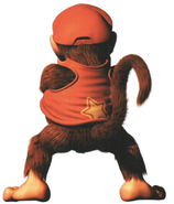 Artwork of Diddy Kong's back, from the game Donkey Kong 64