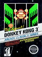 Boxart of the game Donkey Kong 3 for FC/NES (June, 1983).