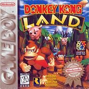 "Million seller" North American boxart of Donkey Kong Land for Game Boy.