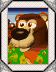 Baffle's photograph as seen in the Dixie Kong's Photo Album during the regular ending cutscene of the game Donkey Kong Country 3: Dixie Kong's Double Trouble! for SFC/SNES.