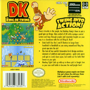 The back boxart for DK: King of Swing in North America.