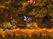 The short time the Kongs are playable in the level before transforming into Ellie.