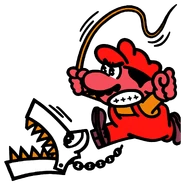 Snapjawsnes2.png (458 kB) Mario con un Snapjaw en Donkey Kong Jr.