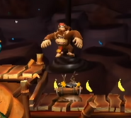 Bonehead Jed stunned after being hit once by a jump attack, as seen in the game Donkey Kong Country Returns for Wii.