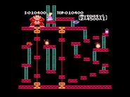 Walkthrough of the main four stages of the game Donkey Kong: Original Edition on the Wii.