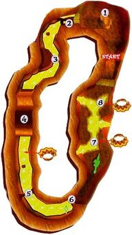 Map of Hot Top Volcano showing  locations.