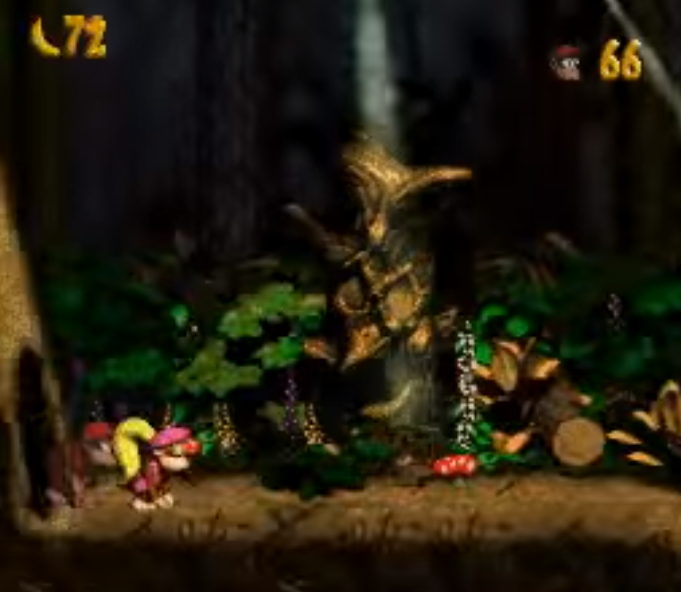 donkey kong country 2 forest interlude