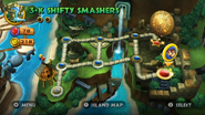 Level 3-K Shifty Smashers in the Ruins world map (Wii version).