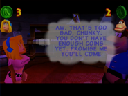 Chunky doesn't have enough money to buy his Triangle instrument from Candy.
