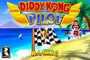 Title screen of the canceled game Diddy Kong Pilot for GBA.