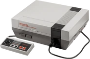 Nintendo Entertainment System Model.png (994 KB) The first model of the NES with a single controller, released on October 18, 1985.