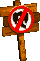 No-Ellie Sign from Donkey Kong Country 3: Dixie Kong's Double Trouble!