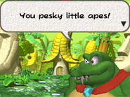 K. Rool taunting the Kongs in DK: Jungle Climber.