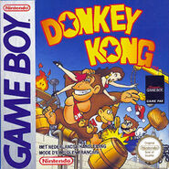 Boxart of the game Donkey Kong for Game Boy (June 1994).