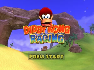 Diddy Kong Racing Adventures pantalla de título