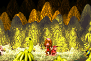 Queen B. defeated as seen in the game Donkey Kong Country for GBA.