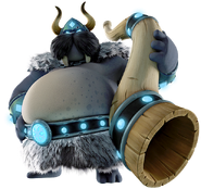 Artwork of Lord Fredrik, The Snowmad King from the game Donkey Kong Country: Tropical Freeze.