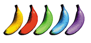 Colored Bananas' artwork from the game Donkey Kong 64 for Nintendo 64.