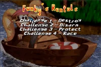 Funky's Challenge Menu