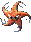 Orange Shuri's animated sprite from the game Donkey Kong Country 2 for SNES.