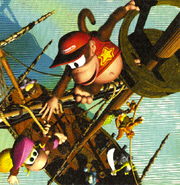 Dixie Kong y Diddy Kong en "Mainbrace Mayhem"