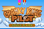 "Cranky Kong Pilot" version of the title screen.