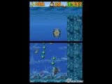 Donkey Kong swimming in the stage Jungle Beach.