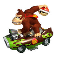 Donkey Kong's artwork from the game Mario Kart Wii for Wii.