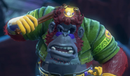 Close-up of Grumpy Kong