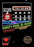 Boxart of the game Donkey Kong Jr. Math for FC/NES (December, 1983).
