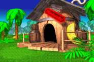Cranky's Cabin from the 2003 build of the game Diddy Kong Pilot.