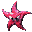 Pink Shuri's animated sprite from the game Donkey Kong Country 2 for SNES.