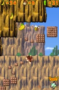 180px-Space A Go-Go2.png (87 KB) Donkey Kong climbing up the desert-like island.