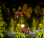 Really Gnawty jumped on.