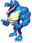 Krumple's alternative artwork from the game Donkey Kong Country 3.