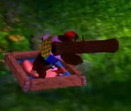 Chunky's Weapon.png (150 KB) Chunky wielding the Pineapple Launcher in Fungi Forest.