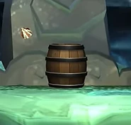 A Wooden Barrel in Tidal Terror.