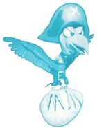 Alternative artwork of Kreepy Krow from the game Donkey Kong Country 2.